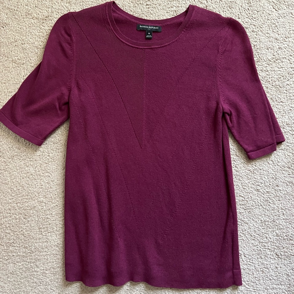 COPY - Banana Republic Burgundy Sweater